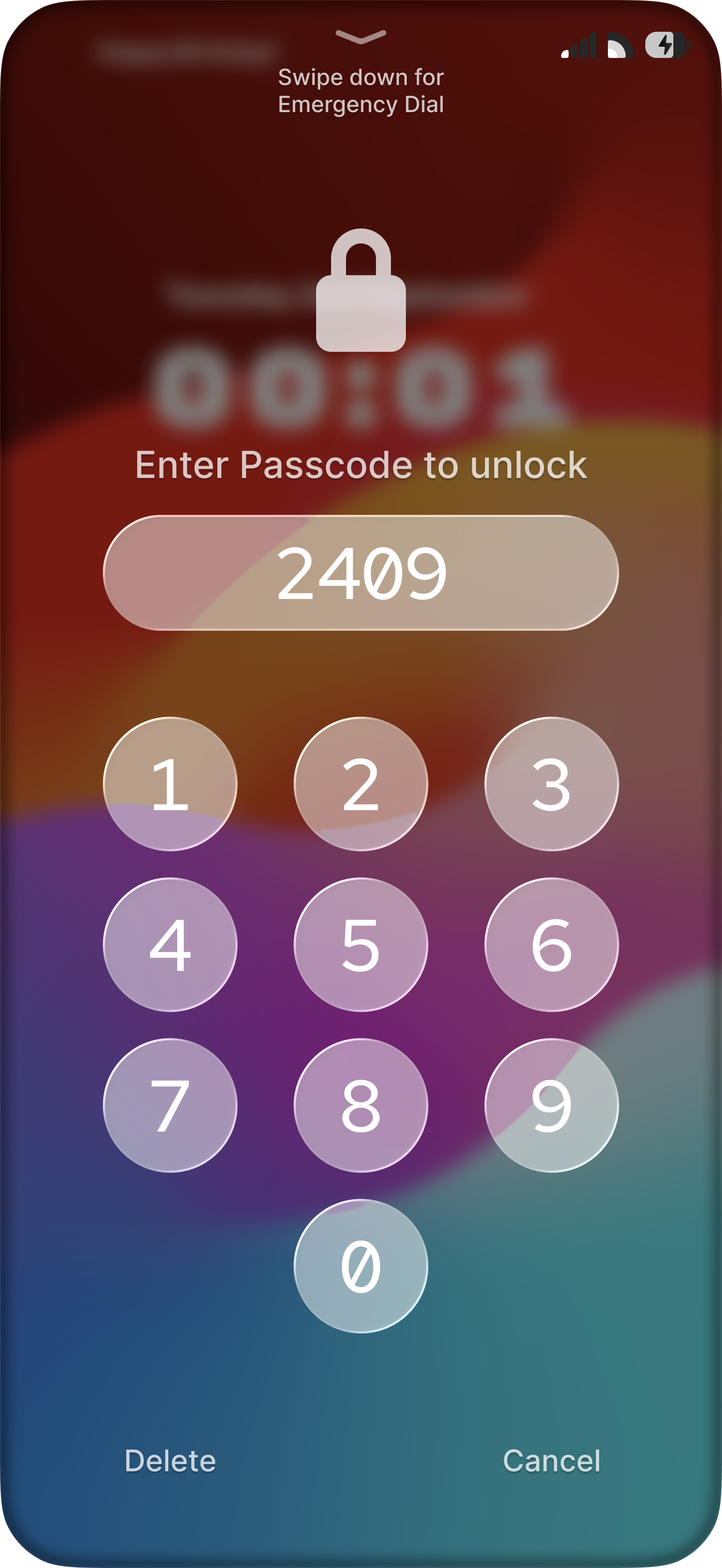 Passcode (On Screen)